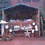 Stand auf dem Weihnachtsmarkt